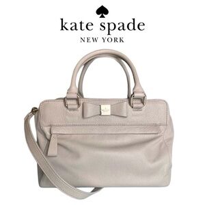 Kate Spade Renny Drive Ashton Top Handle Cream Leather Bag Gently Use Condition